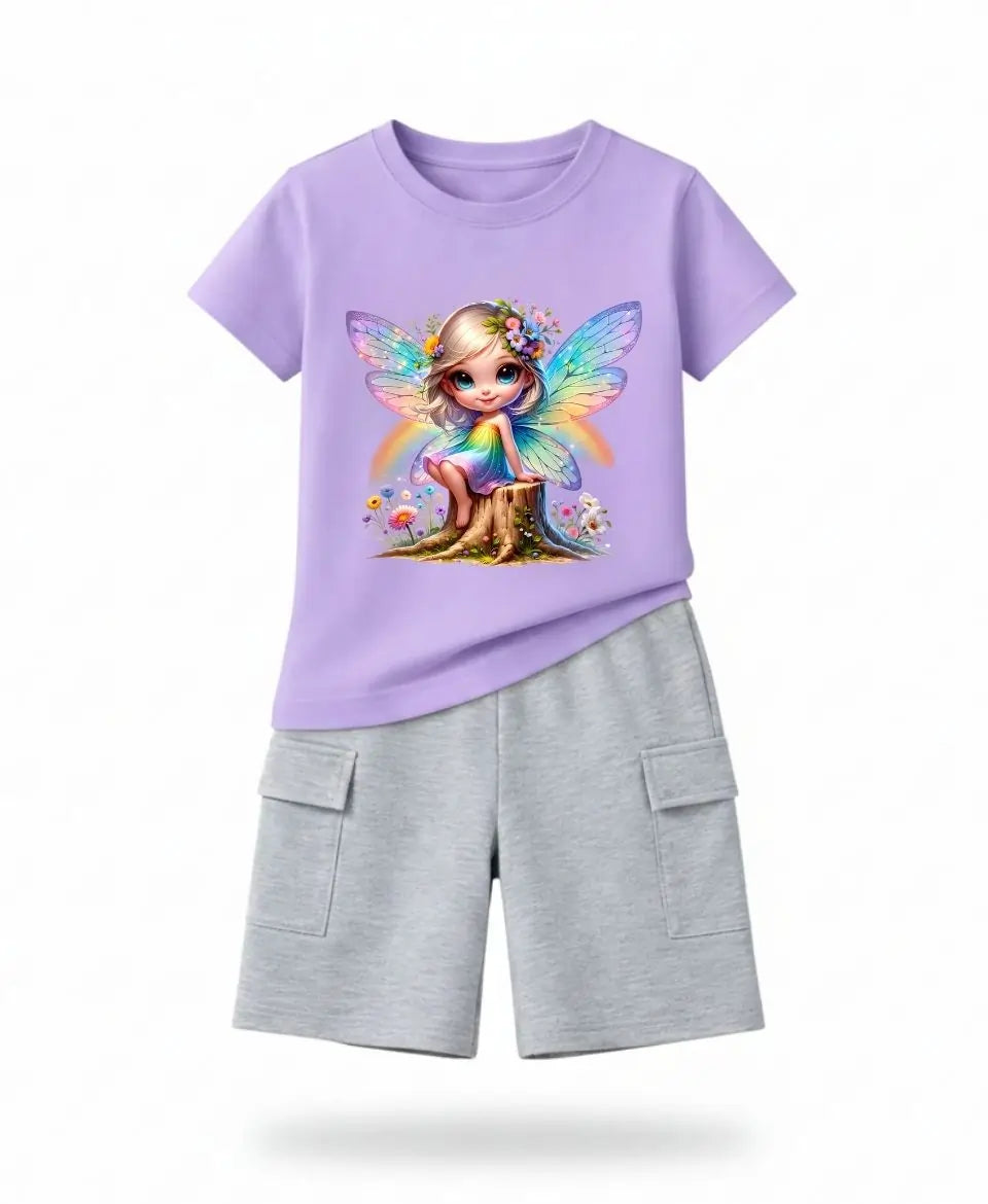 Rainbow Fairy Magic Girls Suit Set