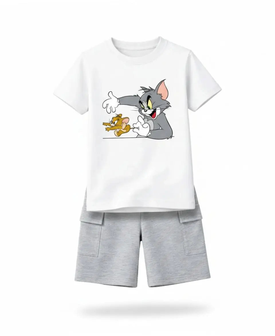 Tom & Jerry Graphic Summer Suit Set