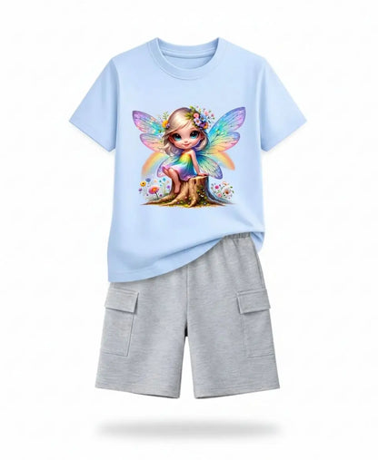 Rainbow Fairy Magic Girls Suit Set