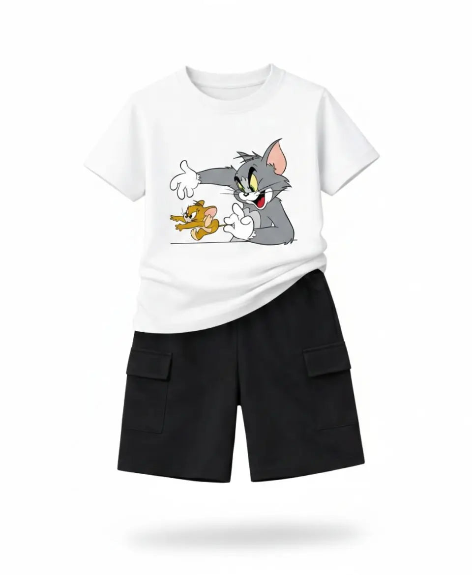 Tom & Jerry Graphic Summer Suit Set