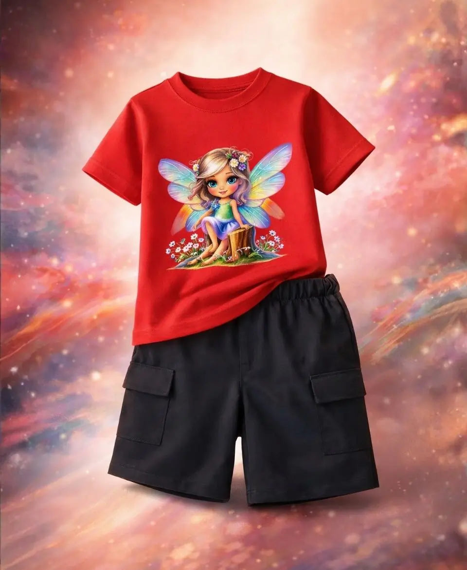 Rainbow Fairy Magic Girls Suit Set