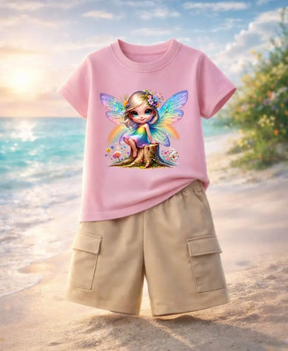 Rainbow Fairy Magic Girls Suit Set