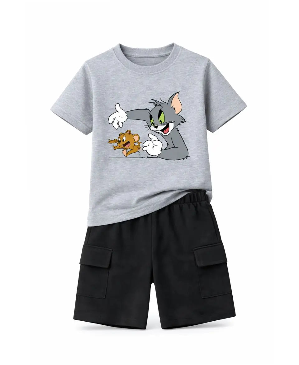 Tom & Jerry Graphic Summer Suit Set