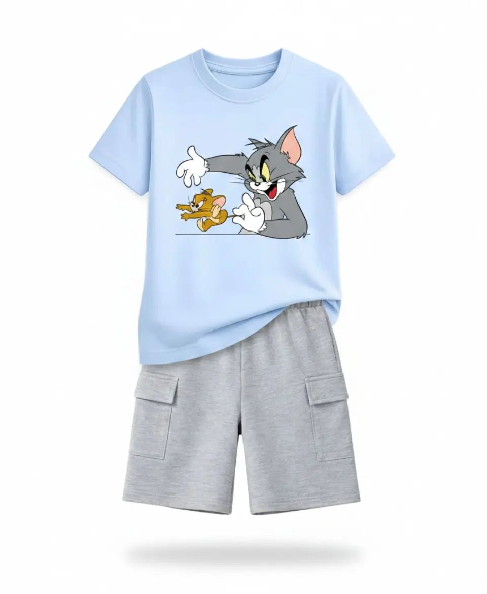 Tom & Jerry Graphic Summer Suit Set
