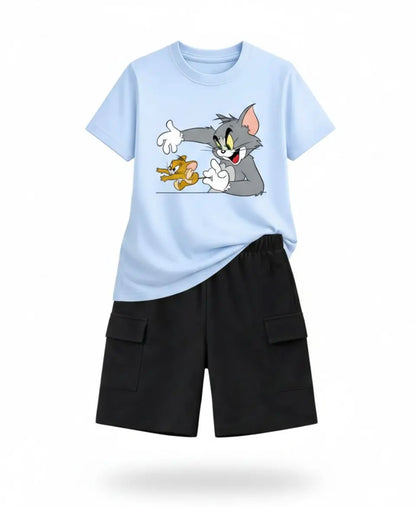 Tom & Jerry Graphic Summer Suit Set