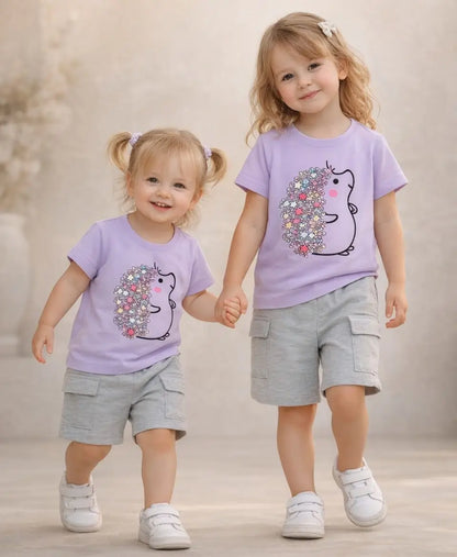 Floral Bunny Bloom Girls Suit Set