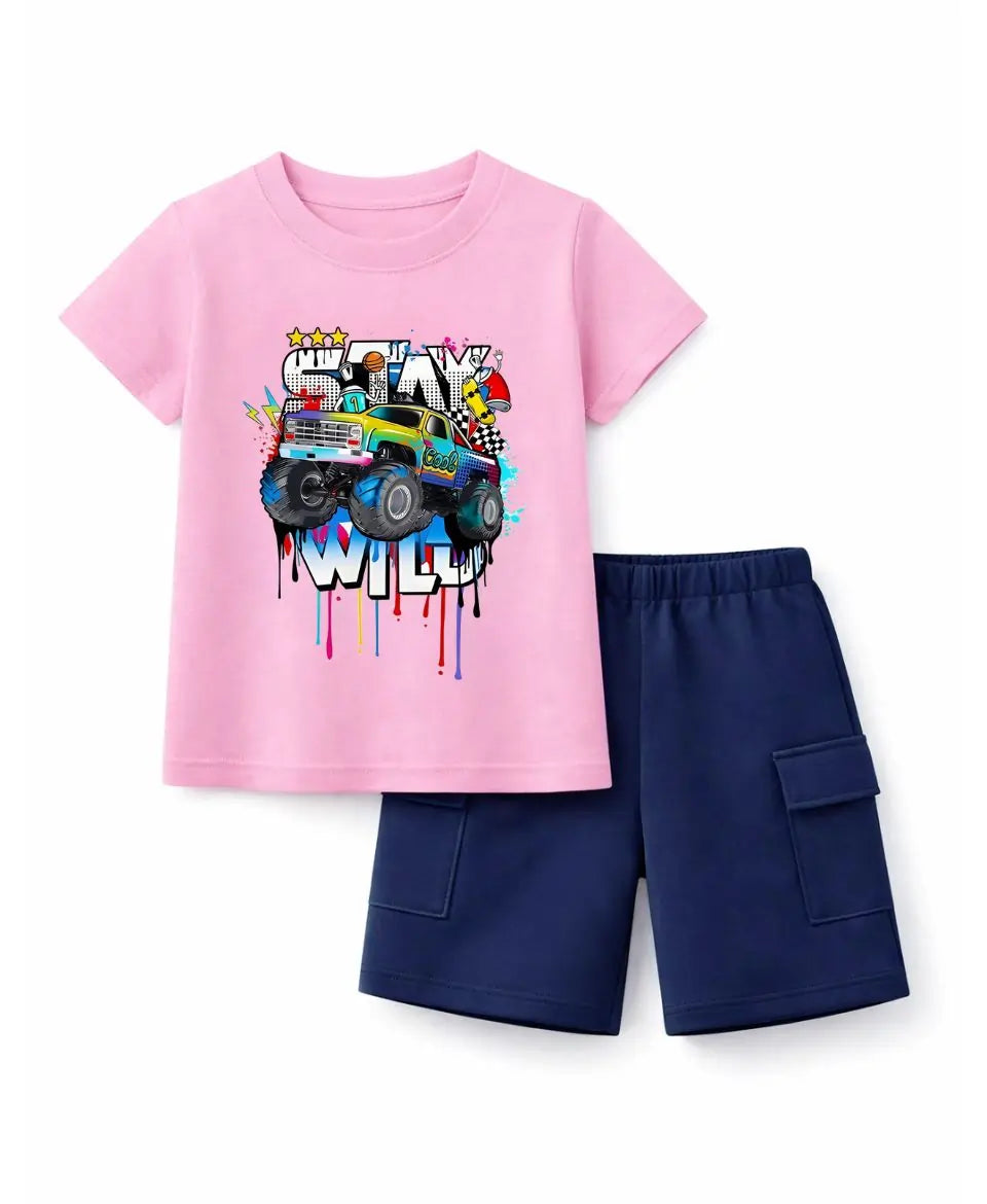 Stay Wild Monster Truck Suit Set