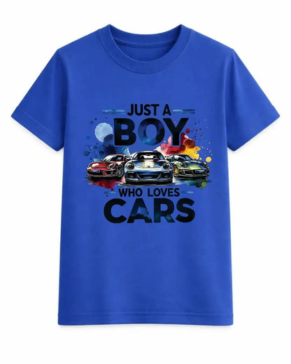 Just a Boy Who Loves Cars T-Shirt