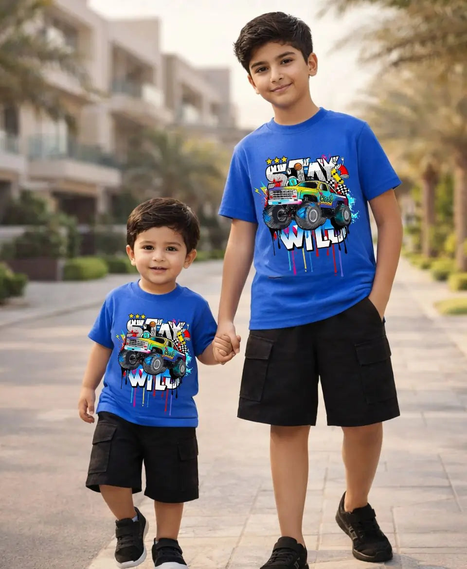 Stay Wild Monster Truck Suit Set
