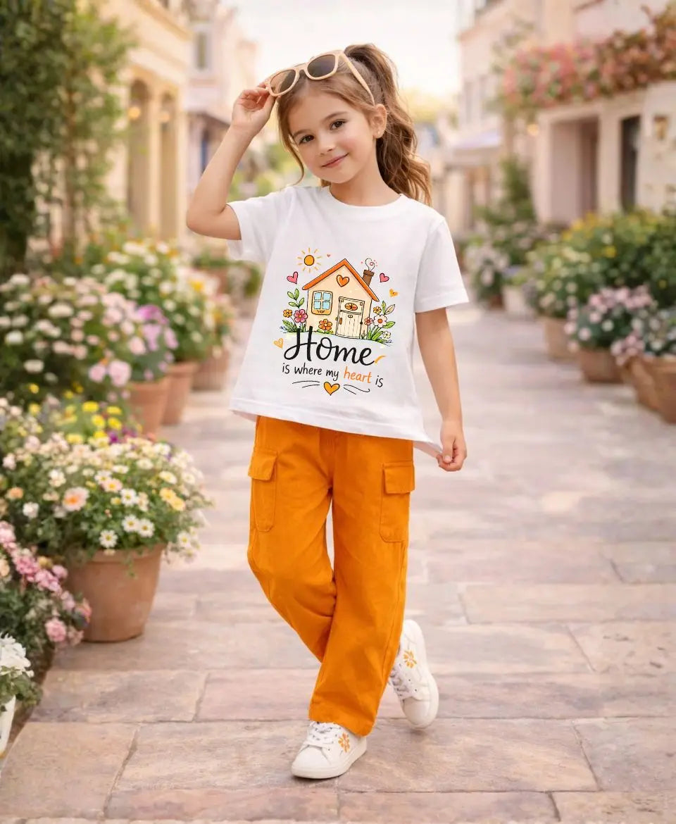 Home Is Where My Heart Is Girls Suit Set
