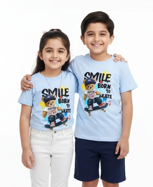 Unisex Smile Born to Skate T-Shirt