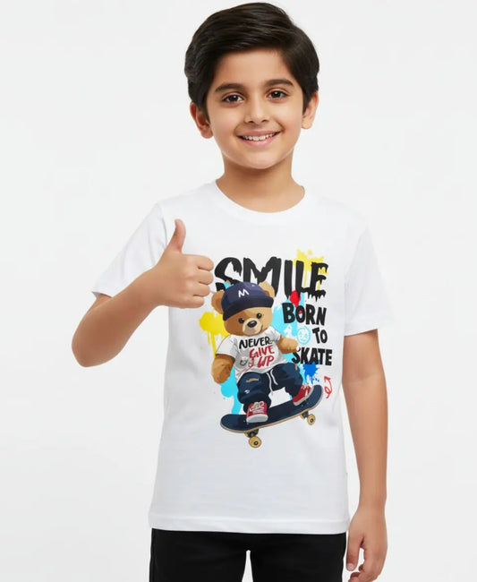 Smile Born to Skate T-Shirt