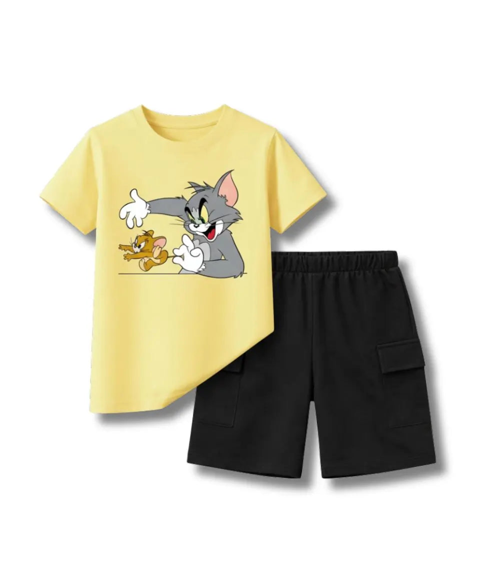 Tom & Jerry Graphic Summer Suit Set