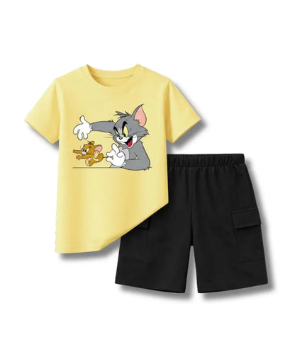 Tom & Jerry Graphic Summer Suit Set