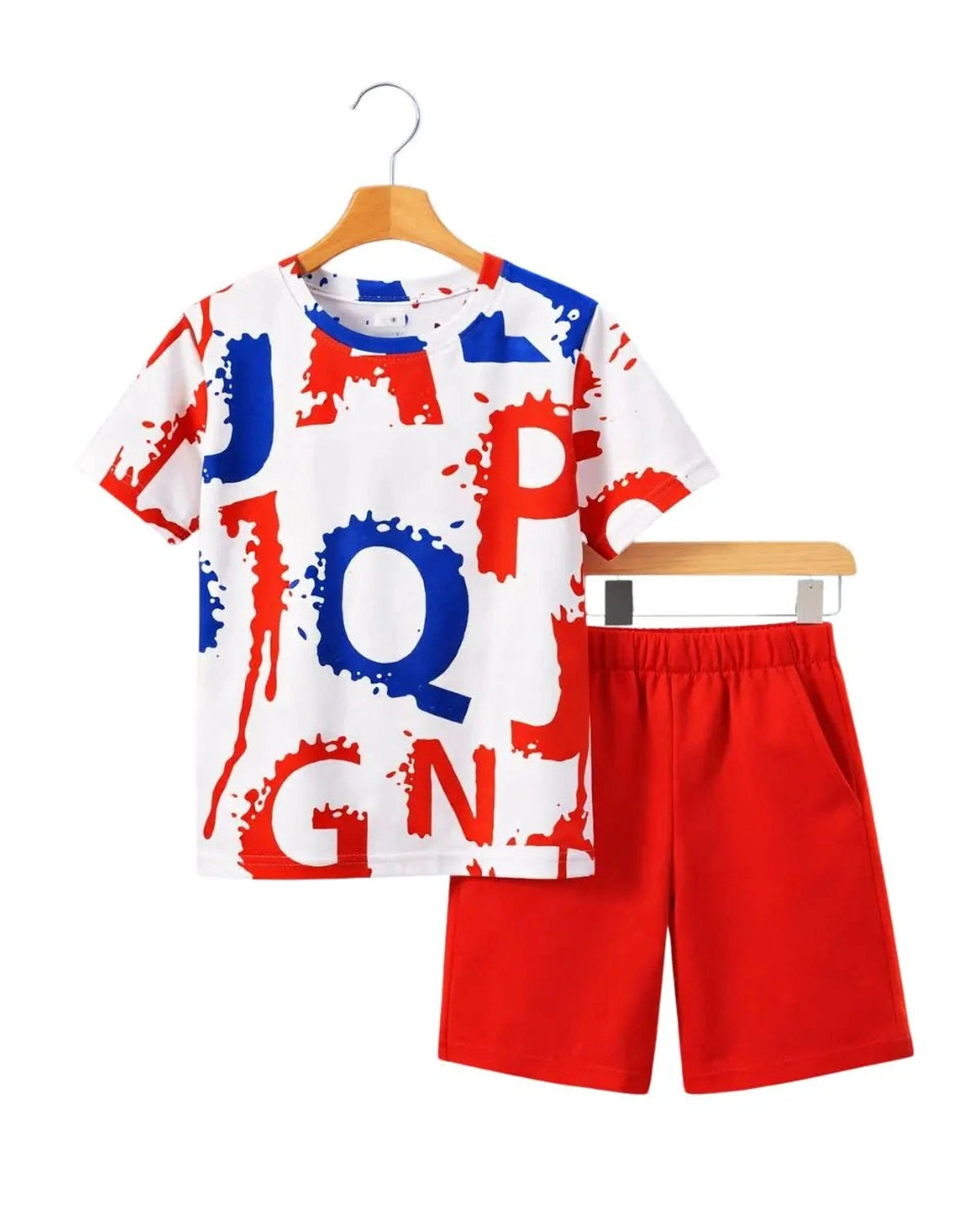 Paint Splash Letter Suit Set