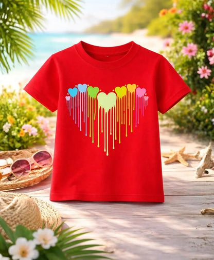 Pastel Drip Hearts T-Shirt