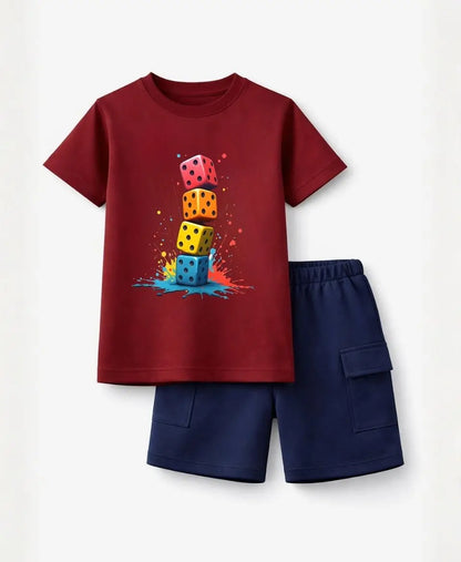 Color Stack Dice Kids Suit Set