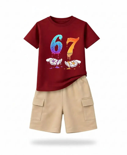 Drip 67 Graphic Summer Kids Suit Set