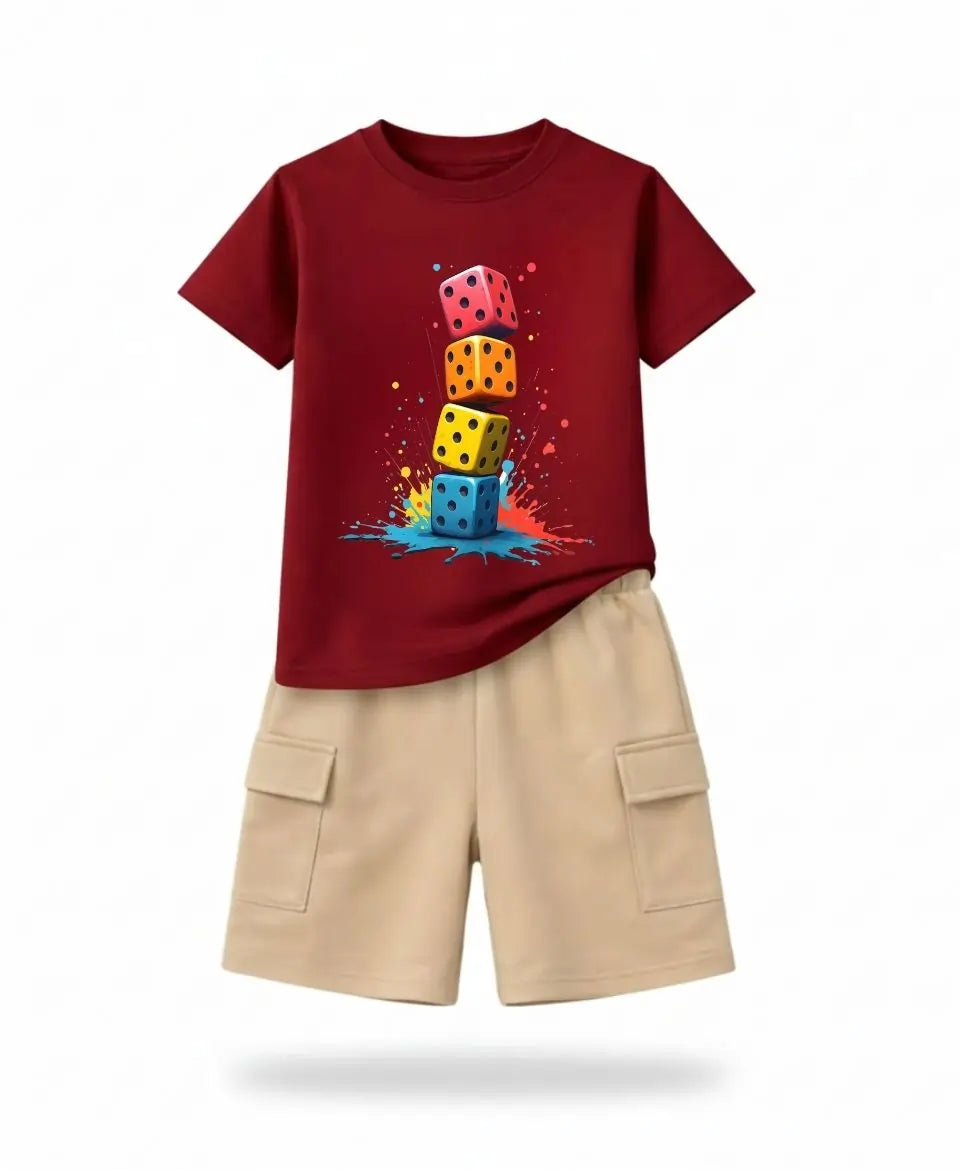 Midnight Color Dice Kids Suit Set