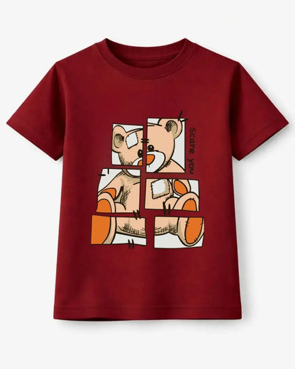 Patchwork Teddy Puzzle T-Shirt