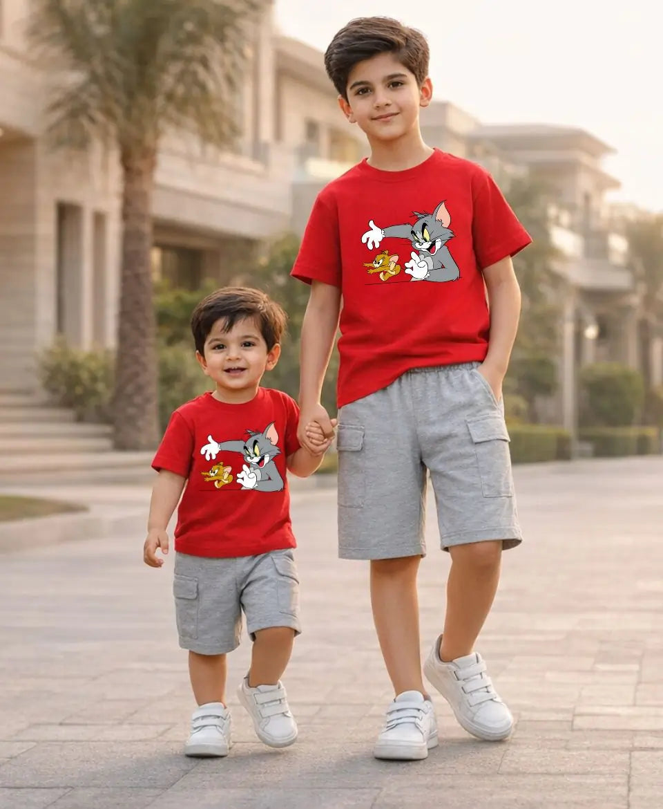 Tom & Jerry Graphic Summer Suit Set