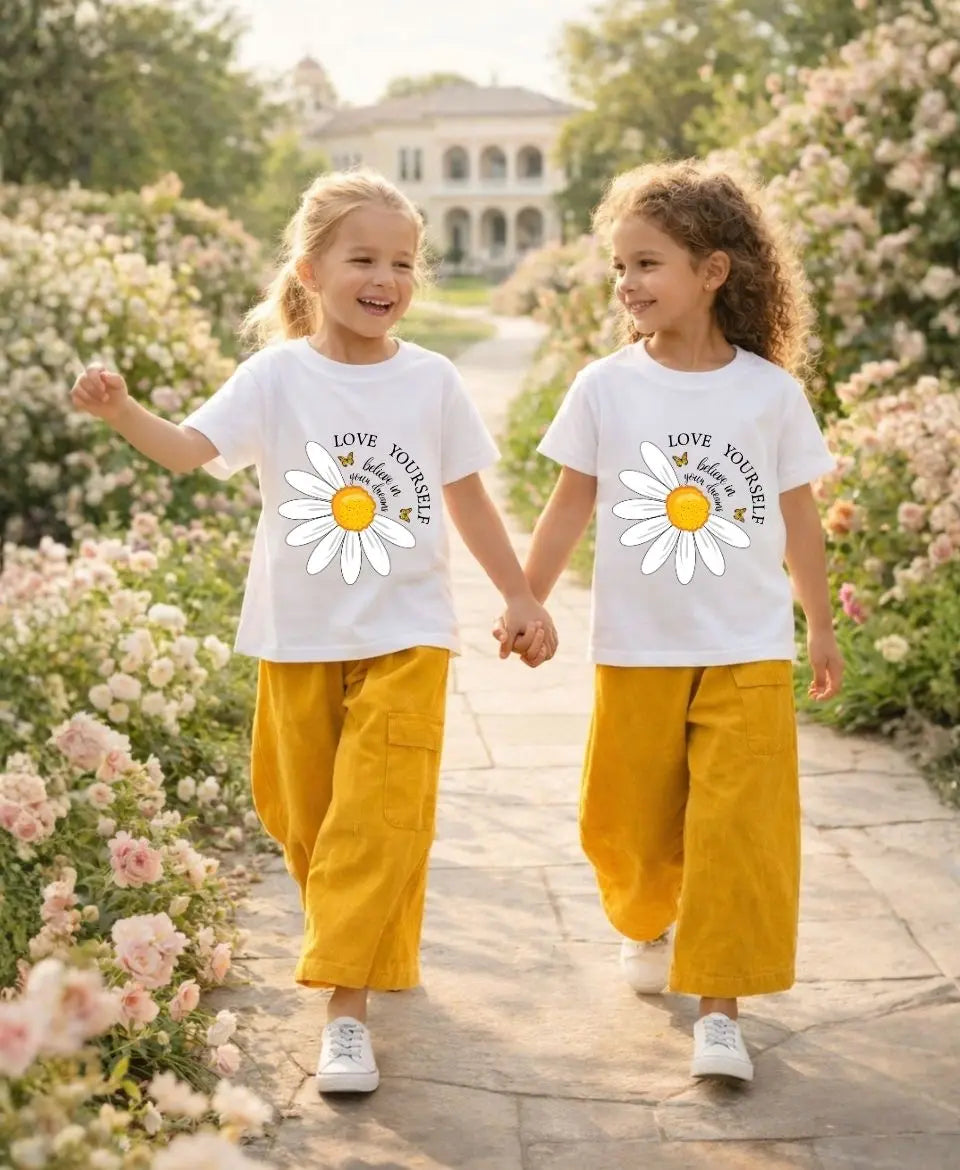 Love Yourself Daisy Girls Suit Set
