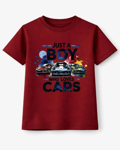 Just a Boy Who Loves Cars T-Shirt