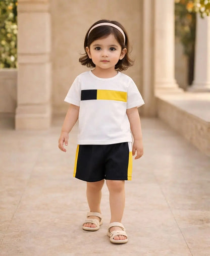 Sport Stripe Contrast Suit Set