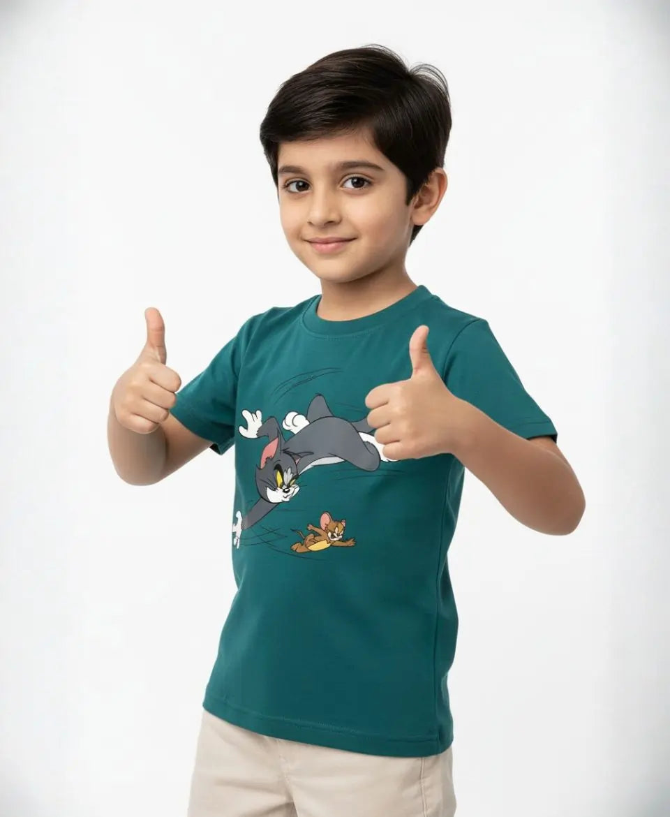 Boys Fast Cat & Mouse Chase T-Shirt