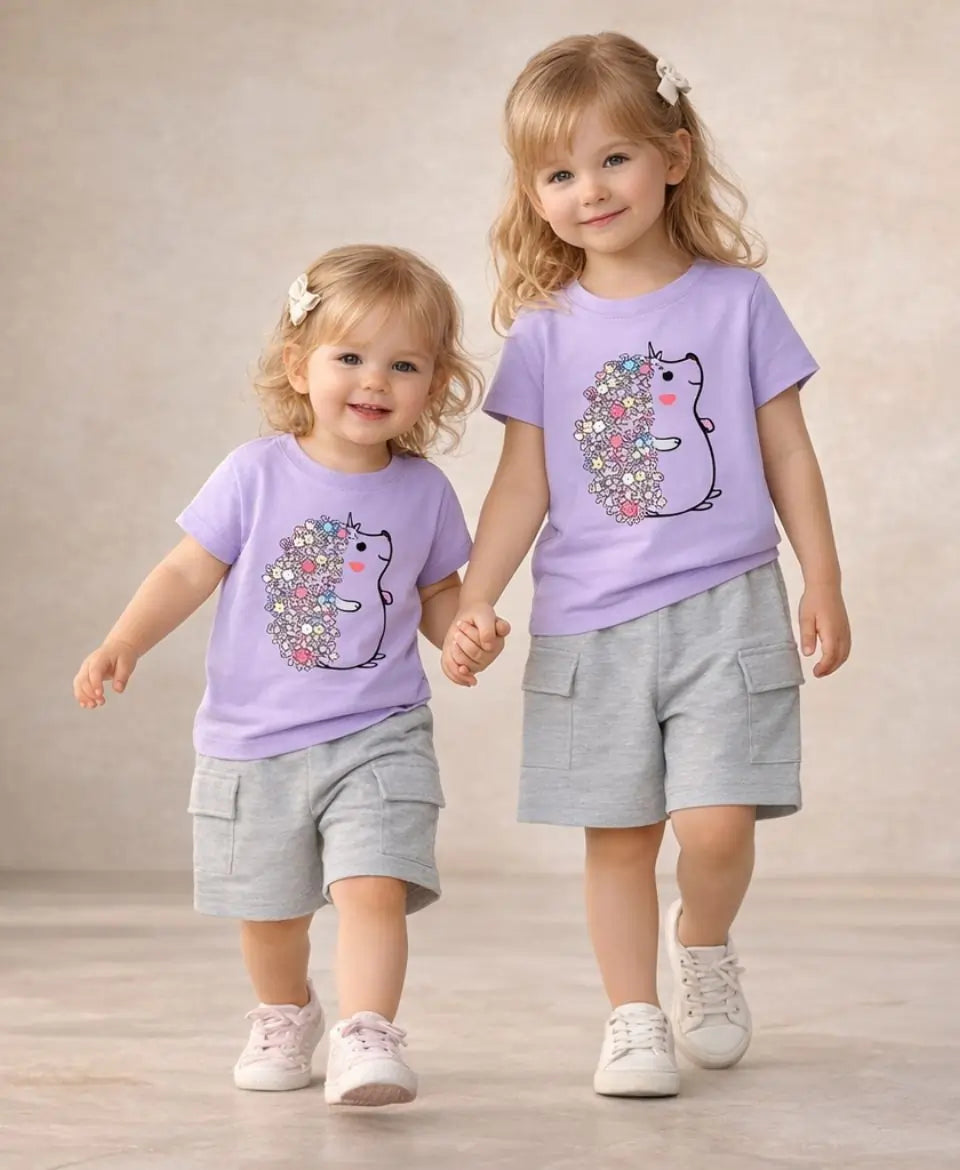 Floral Bunny Bloom Girls Suit Set