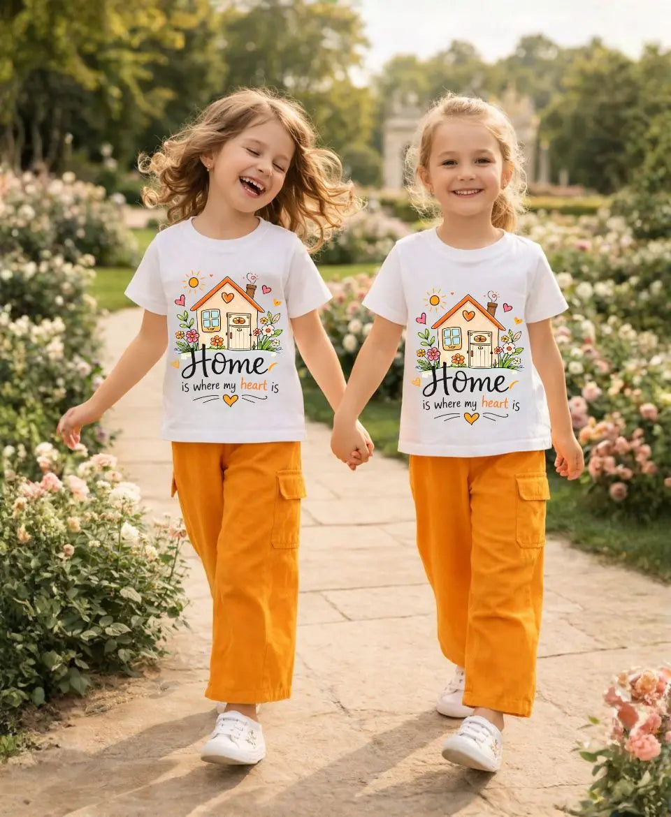 Home Is Where My Heart Is Girls Suit Set