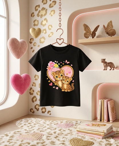 Leopard Love Girls T-Shirt