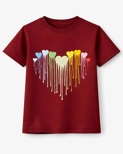 Pastel Drip Hearts T-Shirt