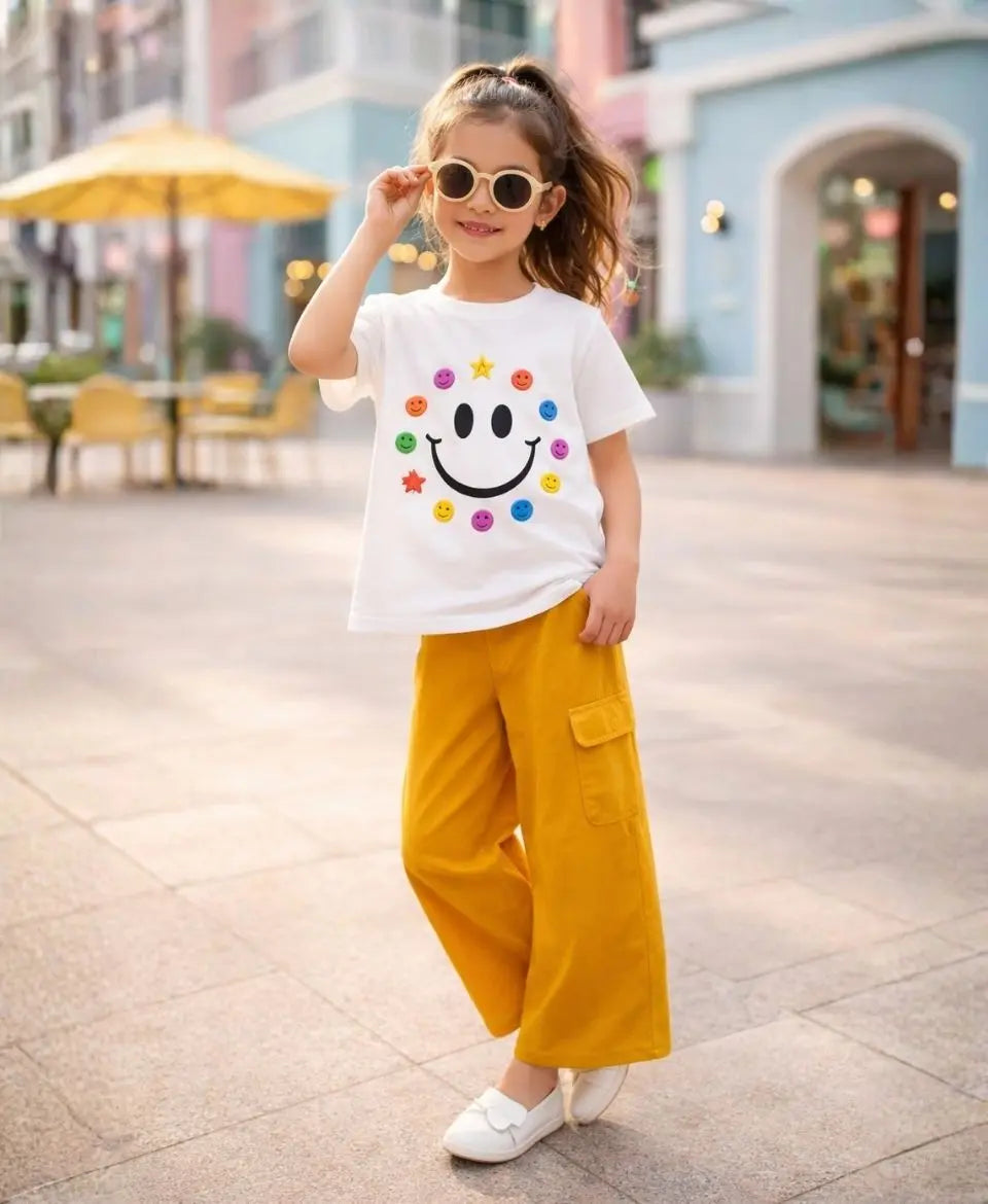Happy Smile Girls Suit Set