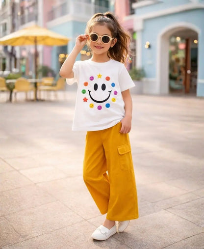 Happy Smile Girls Suit Set