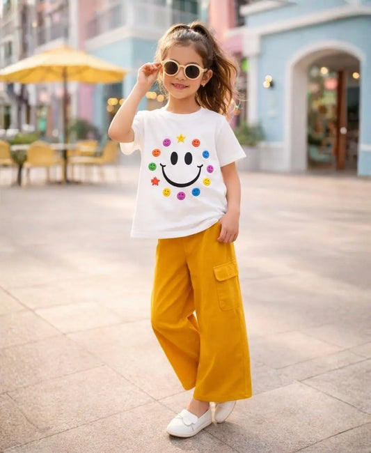 Happy Smile Girls Suit Set
