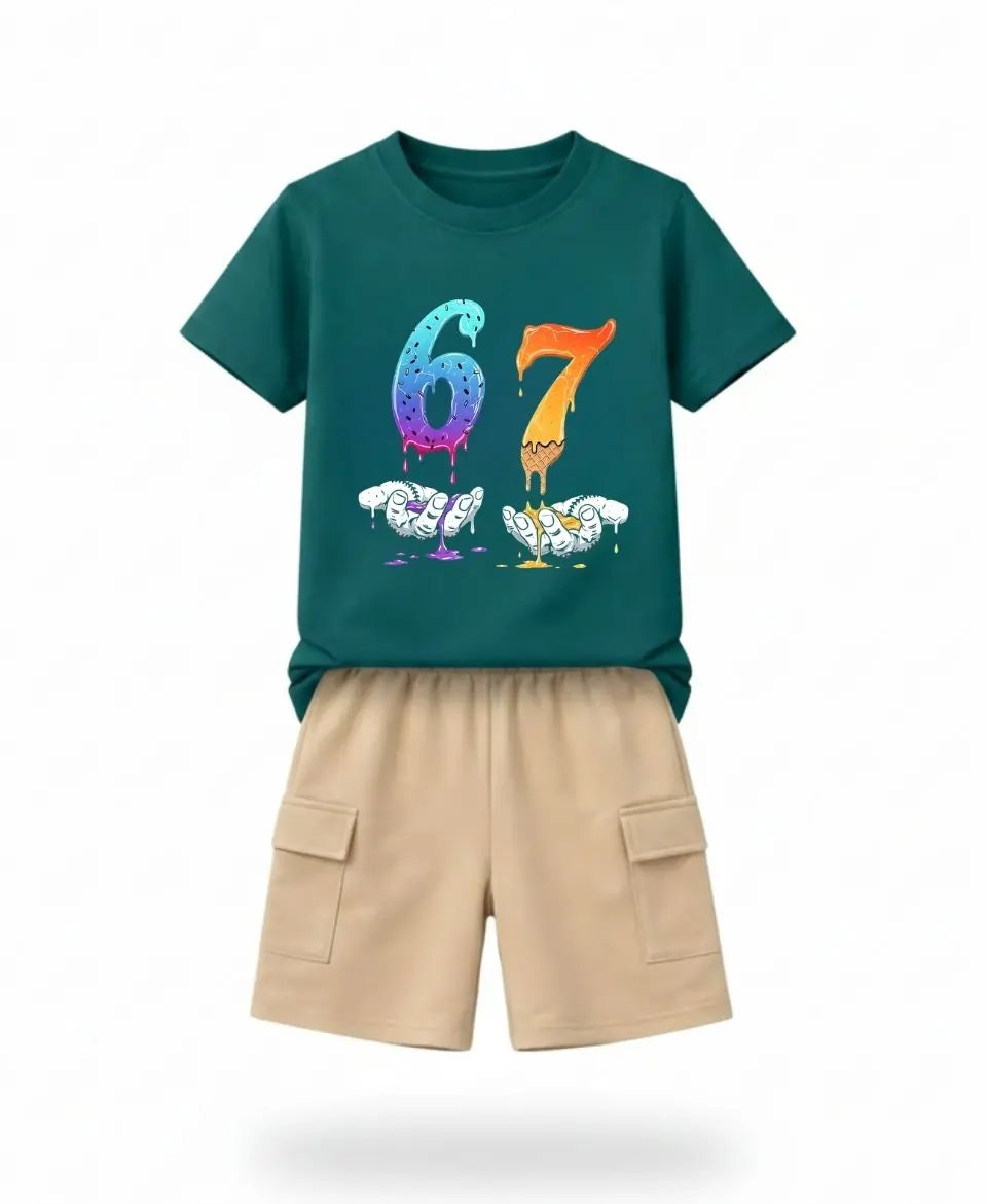 Drip 67 Graphic Summer Kids Suit Set