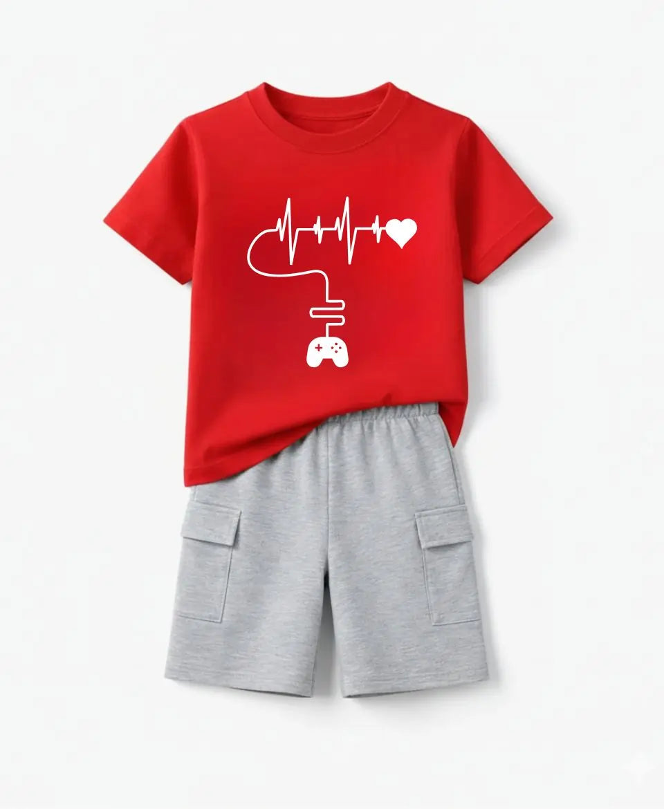 Heartbeat Gamer Kids Suit Set