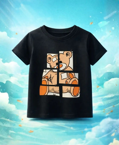 Patchwork Teddy Puzzle T-Shirt