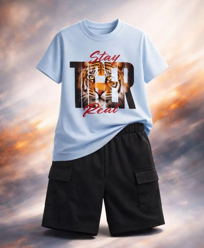 Tiger Graphic Kids Suit Set