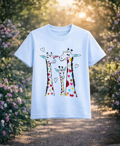 Love Giraffe Family T-Shirt