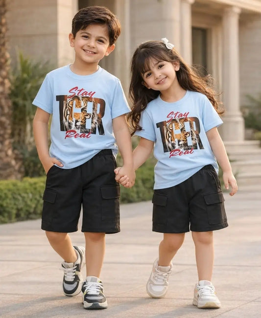 Tiger Graphic Kids Suit Set