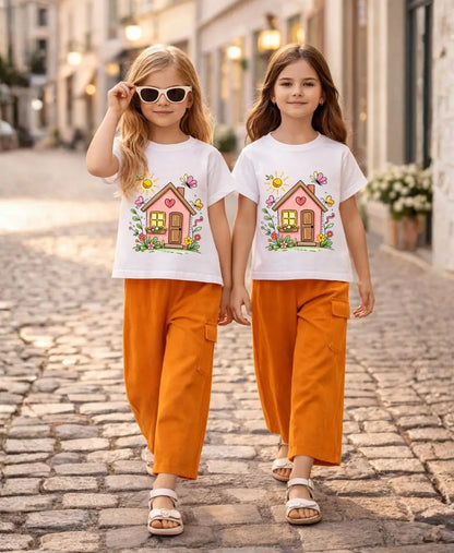 Sweet Home Girls Suit Set