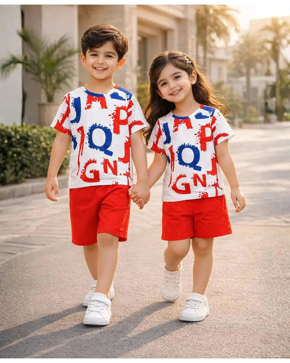 Paint Splash Letter Suit Set