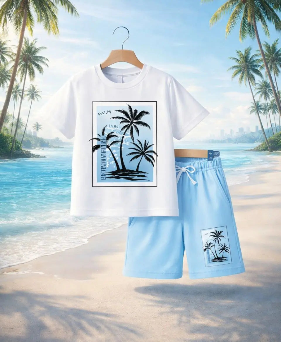 Palm Paradise Summer Suit Set