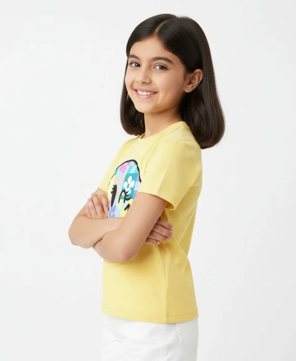 Girls Smiley Face T-Shirt
