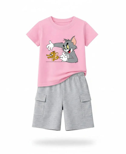 Tom & Jerry Graphic Summer Suit Set