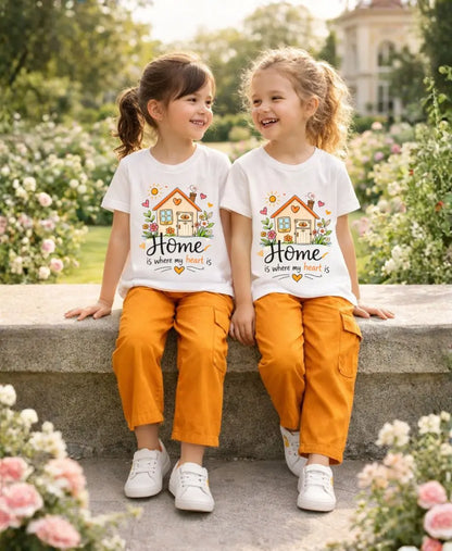 Home Is Where My Heart Is Girls Suit Set