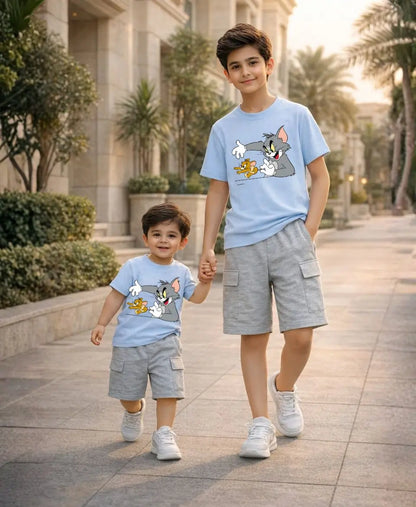 Tom & Jerry Graphic Summer Suit Set