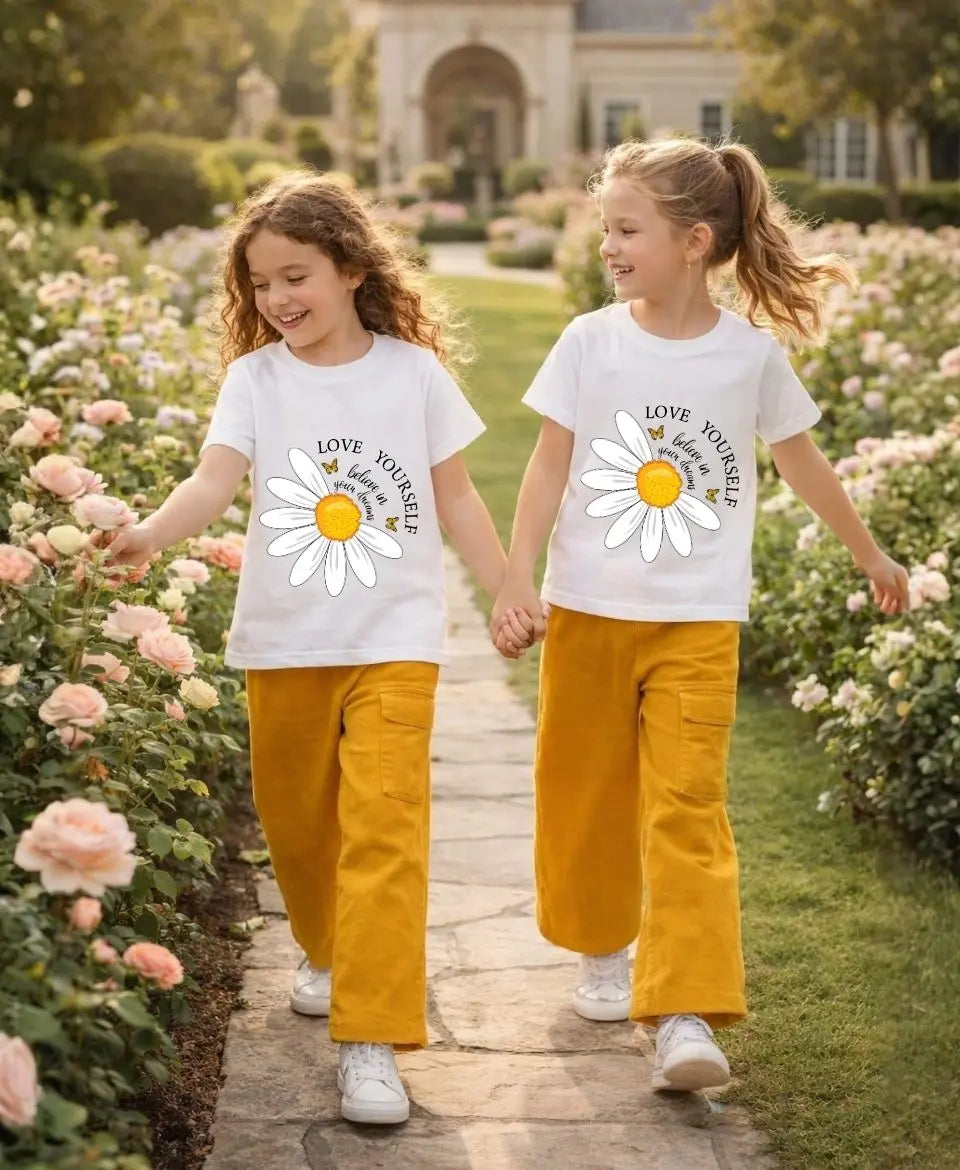 Love Yourself Daisy Girls Suit Set